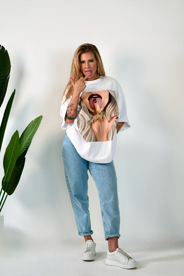 D.N.A Unisex Oversize T-shirt FUCK