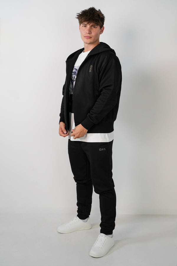 Men's sweatshirt with zip and hood DNA minimal